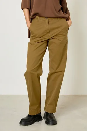 American Vintage Low Waist Straight Battle Pant Baobab
