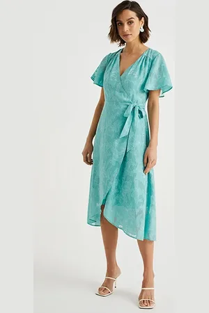 WE Fashion Dress Mid Length Light Blue