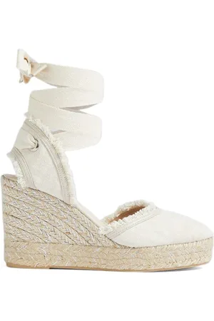 LK Bennett Cs Sofia Frayed Edge Espa Ecru