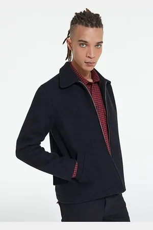 The Kooples Zipe Jacket With Back Pockets Black