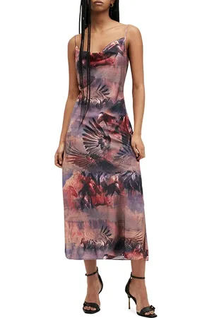 AllSaints Hadley Colca Dress Canyon Purple