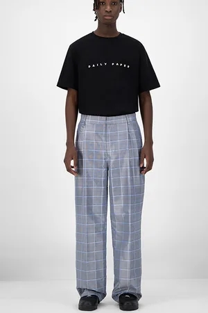 Daily paper Grey Blue Check Keanu Pants