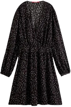 Scotch&Soda Wrapped Short Dress Ikat Rain