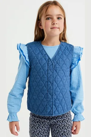 WE Fashion Gilet Blue