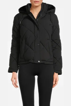 DKNY Zpfrt Diamond Quilt Ebony