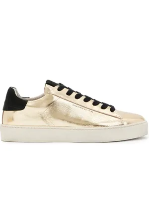 AllSaints Shana Metallic Sneak Gold