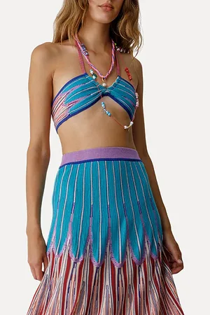 FORTE FORTE Forte Forte "happy Sun" Intarsia Dress Sunset