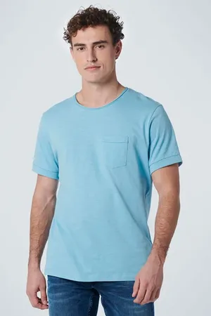 No Excess T-shirt Crewneck Slub Light Aqua