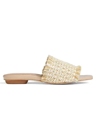 LK Bennett Fls Meera Woven Raffia Natural