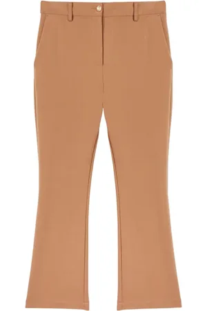 Motivi Milano-stitch Kick Flare Trousers Beige