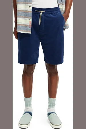 Scotch&Soda Relaxed-fit Soft Corduroy Shorts Marine