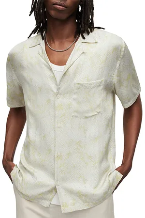 AllSaints Caiman Ss Shirt Cala White
