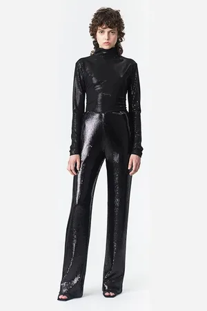 Marcell Von Berlin Sequin Pants Black