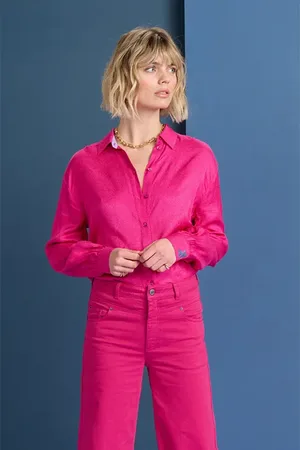 POM Amsterdam Blouse - Milly Fiery Pink