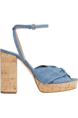 LK Bennett Amanda Sandal Blue Denim