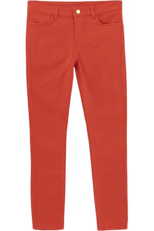 ICODE Spicy Orange Slim-fit Trousers 7/8th
