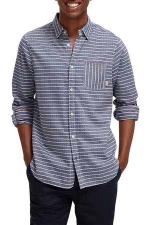 Scotch&Soda Yarn Dyed Stripe Shirt Night Stripe