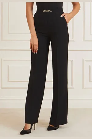 Guess GUESS Sharon Wide Pant Jet Black