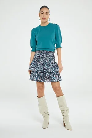 Fabienne Chapot Mary Skirt Tasty Teal/cream Whi