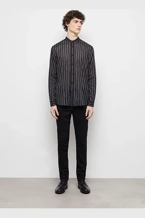 The Kooples Chemise A Col Tunisien Black