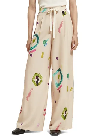 Scotch&Soda Eleni - High Rise Wide Leg Pyjama Pants Galaxy Dye Soft Ice
