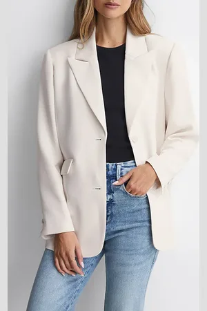 Reiss Luxe Blazer Ivory