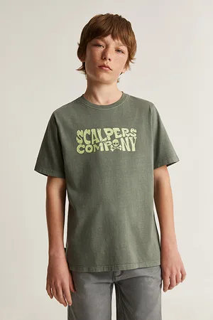 SCALPERS Company Tee Kids Khaki