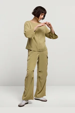 Summum Woman Top Tencel Green Lentil
