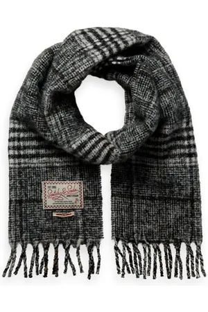 Scotch&Soda Boucle Check Scarf Multi Grey Check