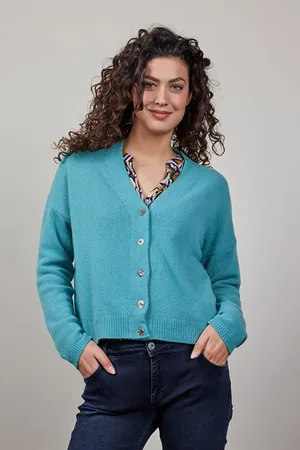 DIDI Cardigan Luce Cashmere Dusty Turquoise