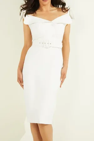 Guess GUESS Audrey Portrait Neck Pale Pearl