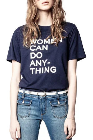 Zadig & Voltaire Zadig & Voltaire Bella T-shirt Coton Interlock Print Ink