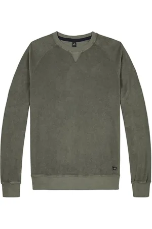 Wahts Warren | Toweling Crewneck Sweater Army Green