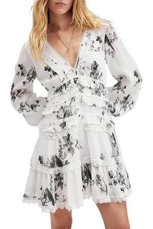 AllSaints Zora Iona Dress Off White