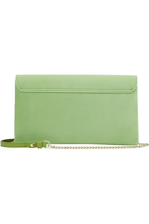 LK Bennett Dora Clutch Bag Pistachio