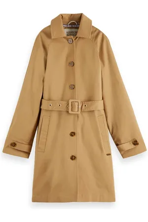 Scotch&Soda Contrast Detail Trench Coat Sand