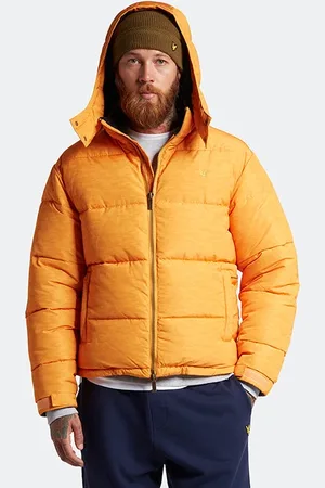 Lyle & Scott Abstract Puffer Identity Orange