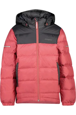 Bergans Bilto Down Kids Jacket Creamy Rouge/solid Dark Grey