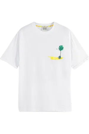 Scotch&Soda Sporty Artwork T-shirt White