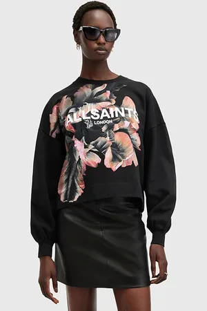 AllSaints Fleurir Lila Sweat Black