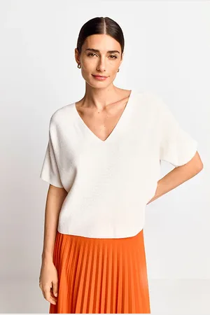 Rich & Royal Finegauge Seamless Pullover Grs Whisper White