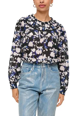 QS by s.Oliver Qs Female Blouses Grey/black