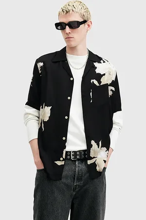 AllSaints Lachaise Ss Shirt Jet Black