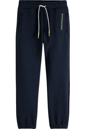 Scotch&Soda Classic Logo Sweatpants In Organic Cotton Night