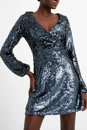 French Connection Bisma Sequin Wrap Dress Misc.