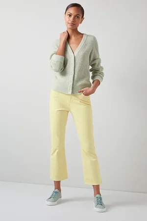 LK Bennett Lydia Flared Jeans Lemon