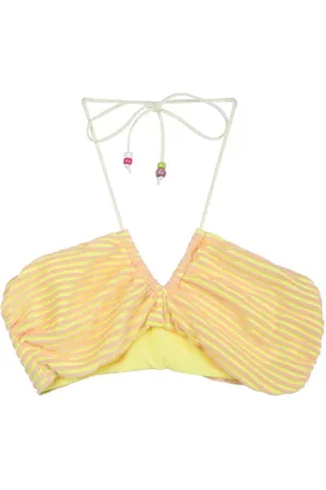FORTE FORTE Forte Forte Fluo Stripe Jersey Bandeau Lemon