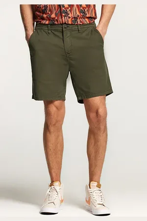 Shiwi Men Cotton Stretch Shorts Jack Army Green