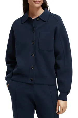 Scotch&Soda Compact Pocket Detail Knitted Jacket Night