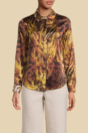 Guess GUESS The Icon Blouse Printed Liquid Gold Print